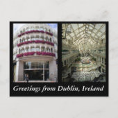 Groeten uit Dublin Ierland Briefkaart (Voorkant)