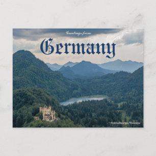 Groeten uit Duitsland Hohenschwangau Ansichtkaart Briefkaart