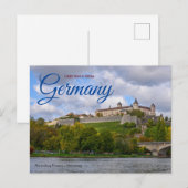 Groeten uit Duitsland Marienberg Würzburg Briefkaart (Voorkant / Achterkant)