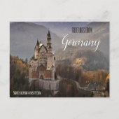 Groeten uit Duitsland Neuschwanstein Briefkaart (Voorkant)