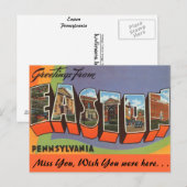 Groeten uit Easton Briefkaart (Voorkant / Achterkant)
