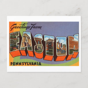  groeten uit Easton, Pennsylvania Briefkaart