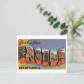  groeten uit Easton, Pennsylvania Briefkaart (Staand voorkant)
