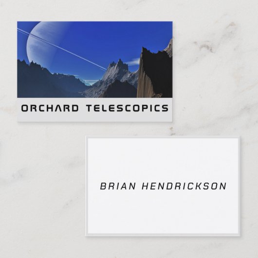 Groeten uit een andere wereld visitekaartje (Voorkant / Achterkant)