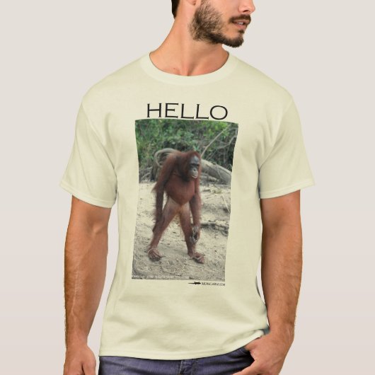 Groeten uit een orang-oetan t-shirt (Voorkant)