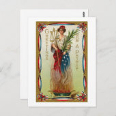 Groeten uit een patriot briefkaart (Voorkant / Achterkant)