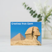 Groeten uit Egypte Briefkaart (Staand voorkant)