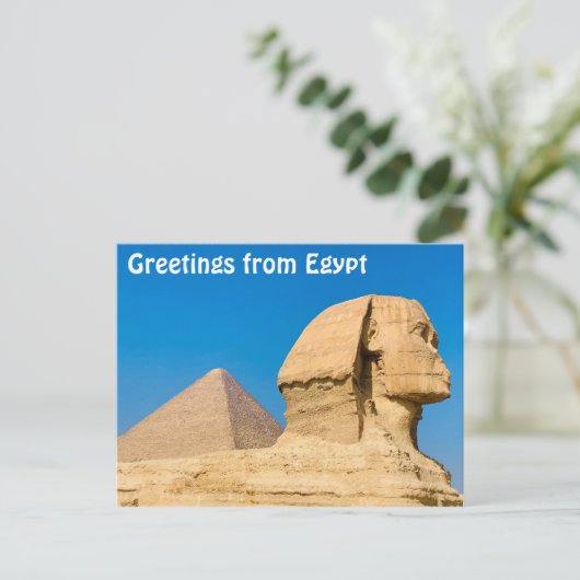 Groeten uit Egypte Briefkaart (Staand voorkant)