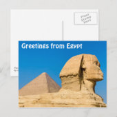 Groeten uit Egypte Briefkaart (Voorkant / Achterkant)
