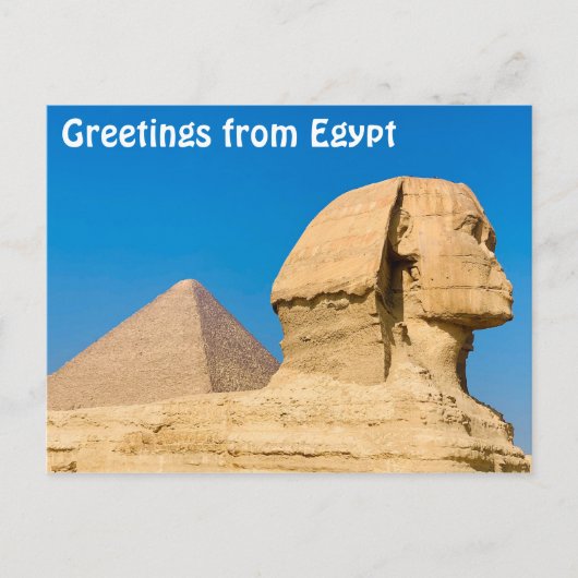 Groeten uit Egypte Briefkaart (Voorkant)