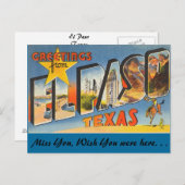 Groeten uit El Paso Briefkaart (Voorkant / Achterkant)