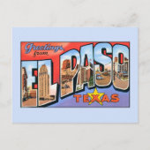  groeten uit El Paso Texas Briefkaart (Voorkant)