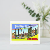  groeten uit Elkhart, Indiana, Briefkaart (Staand voorkant)