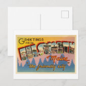  groeten uit Ellsworth, Maine Briefkaart (Voorkant / Achterkant)
