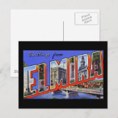 Groeten uit Elmira New York Briefkaart (Voorkant / Achterkant)