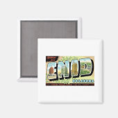 Groeten uit Enid, Oklahoma Magneet (Voorkant / Achterkant)