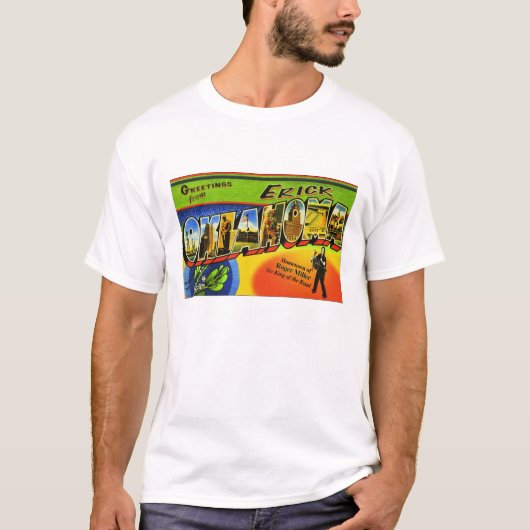 Groeten uit Erick, Oklahoma T-shirt (Voorkant)