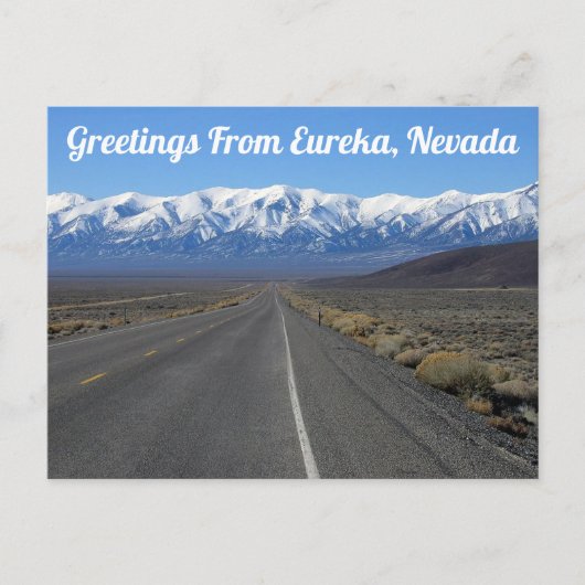 Groeten uit Eureka, Nevada Briefkaart (Voorkant)