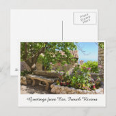 Groeten uit Eze, Frans Briefkaart Riviera (Voorkant / Achterkant)