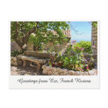 Groeten uit Eze, Frans Briefkaart Riviera