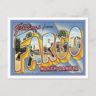 Groeten uit Fargo North Dakota Briefkaart