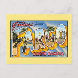  groeten uit Fargo North Dakota Briefkaart