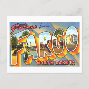  groeten uit Fargo, North Dakota Briefkaart