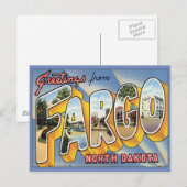 Groeten uit Fargo North Dakota Briefkaart (Voorkant / Achterkant)