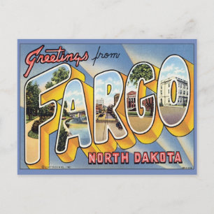 Groeten uit Fargo North Dakota Briefkaart