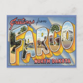 Groeten uit Fargo North Dakota Briefkaart (Voorkant)