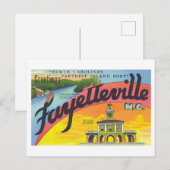 Groeten uit Fayetteville, North Carolina Briefkaart (Voorkant / Achterkant)
