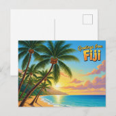 Groeten uit Fiji Briefkaart (Voorkant / Achterkant)