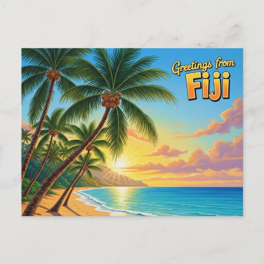 Groeten uit Fiji Briefkaart (Voorkant)