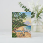 Groeten uit Fiji Briefkaart (Staand voorkant)