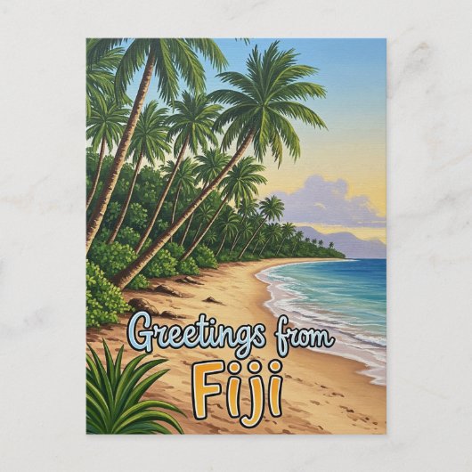 Groeten uit Fiji Briefkaart (Voorkant)