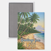 Groeten uit Fiji Magneet (Voorkant / Achterkant)