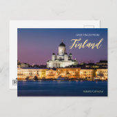Groeten uit Finland Helsinki Schilderachtig Briefk Briefkaart (Voorkant / Achterkant)