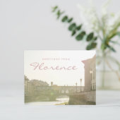 Groeten uit Florence Italië Ponte Vecchio Brug Briefkaart (Staand voorkant)
