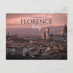 Groeten uit Florence Italië Reisansichtkaart Briefkaart