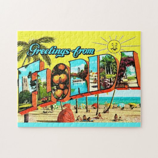 Groeten uit Florida 11x14 Legpuzzel (Horizontaal)