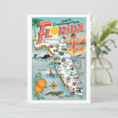 Groeten uit Florida 5x7 grote ansichtkaart (Staand voorkant)