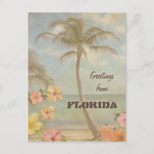  groeten uit Florida (aanpasbaar) Briefkaart