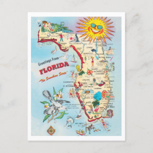 Groeten uit Florida  Attracties Kaart
