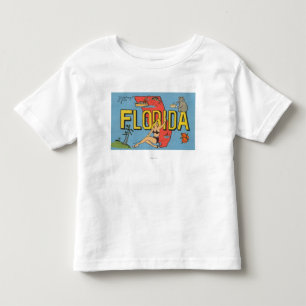 Groeten uit Florida (blauw) Florida Kinder Shirts