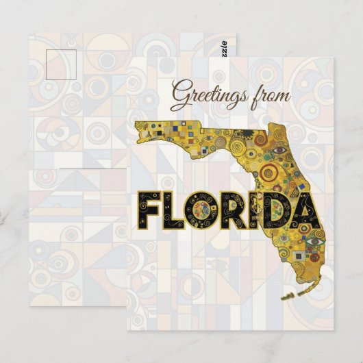 Groeten uit Florida Briefkaart (Voorkant / Achterkant)