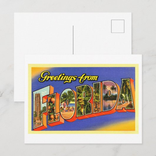  groeten uit Florida Briefkaart (Voorkant / Achterkant)