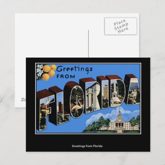 Groeten uit Florida Briefkaart (Voorkant / Achterkant)