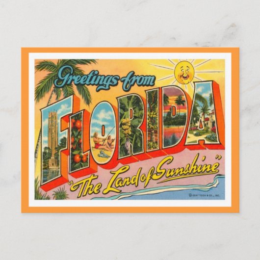 Groeten uit Florida Briefkaart (Voorkant)