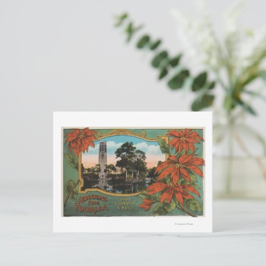 Groeten uit Florida, de Sunshine State Briefkaart (Staand voorkant)