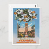 Groeten uit Florida, de Sunshine State Travel Briefkaart (Voorkant / Achterkant)